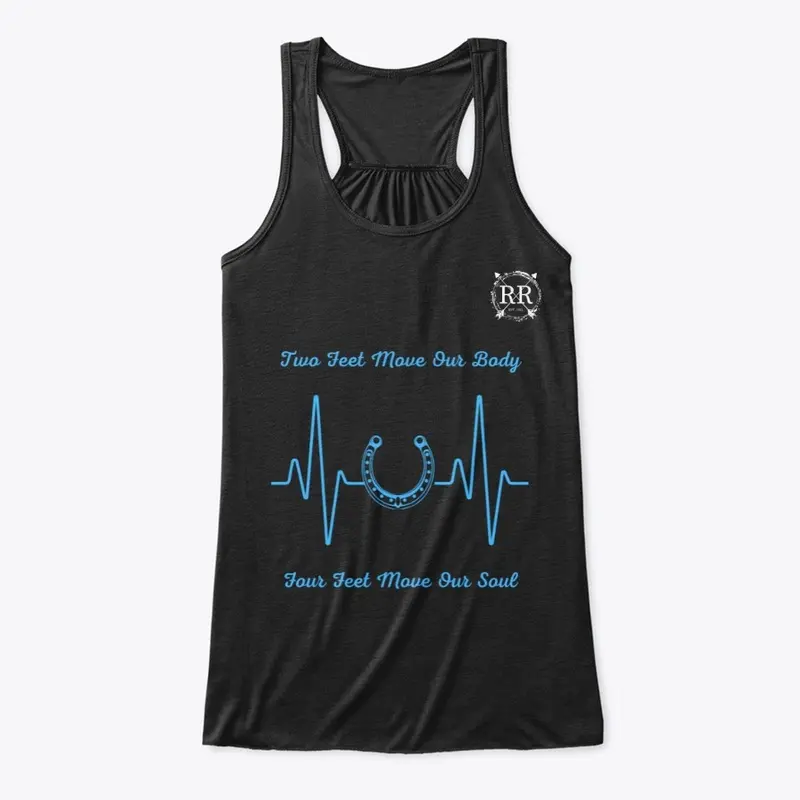 Four Feet Move Our Soul Tank Top In Blue